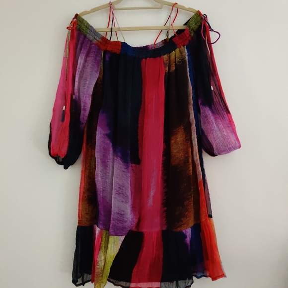 NWT SZ S Zora Off-The-Shoulder Dress By Floreat. - Picture 4 of 7